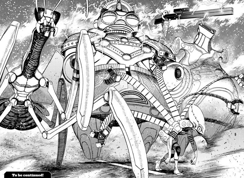 Five monster aliens suddenly appear.