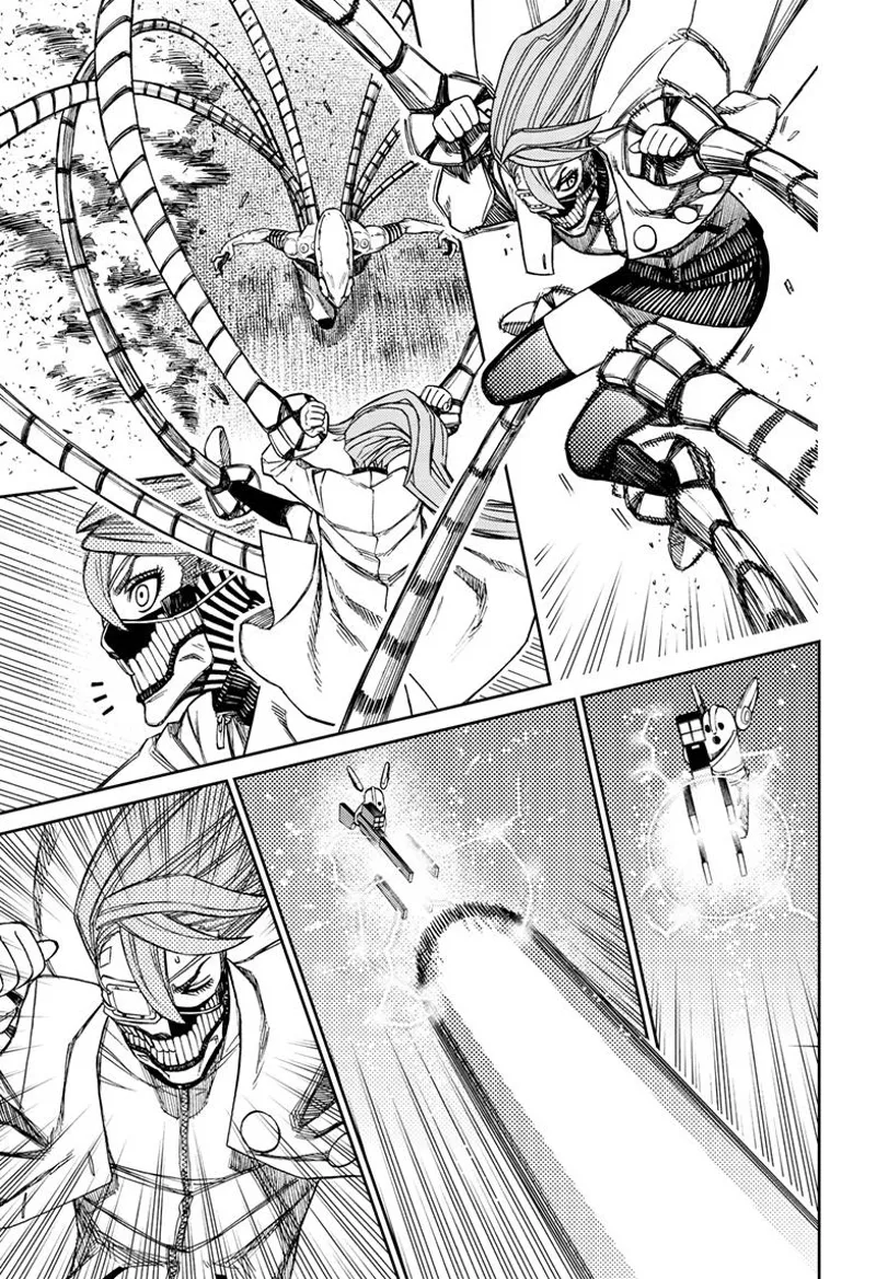 Aira gets distracted, and the tentacle alien grabs her limbs. The sniper alien fires at her.